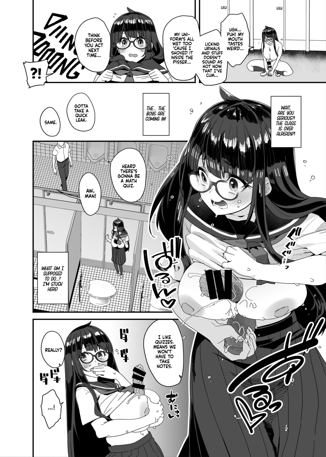 Hentai Manga Comic-The Slutty, Stacked Middle-Schooler Who Shlicks During Class-Read-24